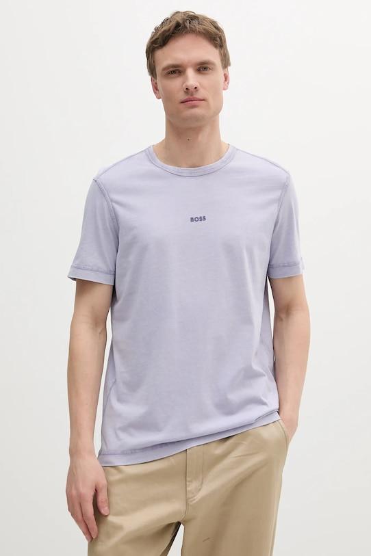 Хлопковая футболка Boss Orange, фиолетовый
Хлопковая футболка Boss Orange, фиолетовый