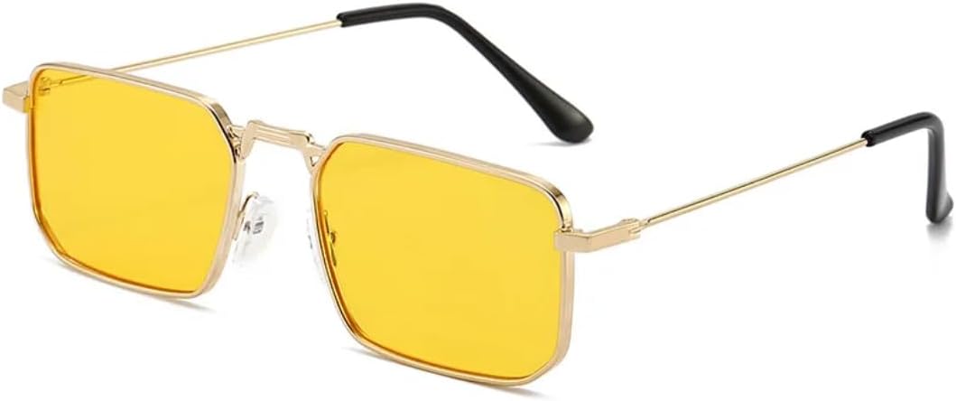 Солнцезащитные очки с защитой от УФ-излучения UV400 | Металлические петли, панк-оправа | Для женщин и мужчин, для занятий спортом на открытом воздухе и вождения LXLHWN, Gold-yellow
Солнцезащитные очки с защитой от УФ-излучения UV400 | Металлические петли, панк-оправа | Для женщин и мужчин, для занятий спортом на открытом воздухе и вождения LXLHWN, Gold-yellow