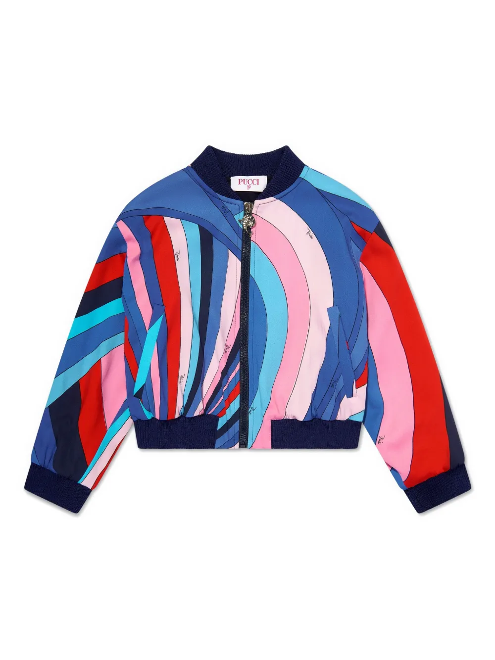 Бомбер на молнии PUCCI Junior, синий
Бомбер на молнии PUCCI Junior, синий