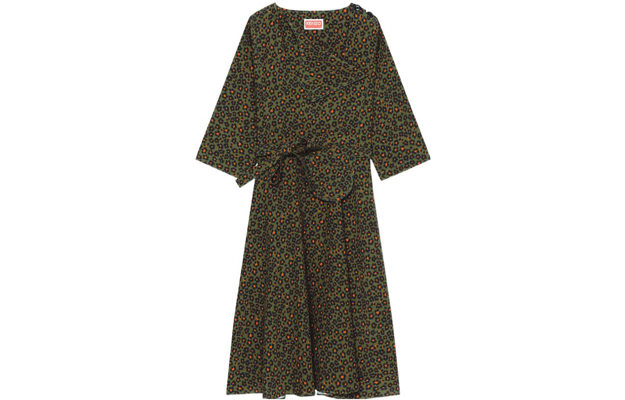 KENZO Леопардовое платье миди
KENZO Леопардовое платье миди