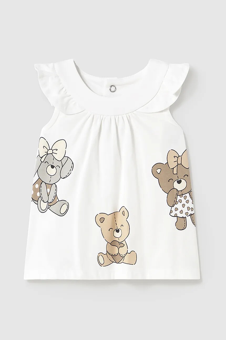 Хлопковое платье для новорожденных Mayoral Newborn, белый
Хлопковое платье для новорожденных Mayoral Newborn, белый