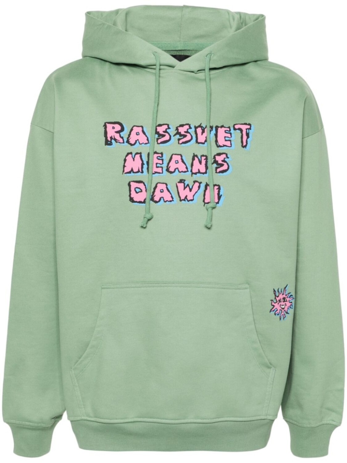 Худи RASSVET из хлопка с принтом, зеленый
Худи RASSVET из хлопка с принтом, зеленый