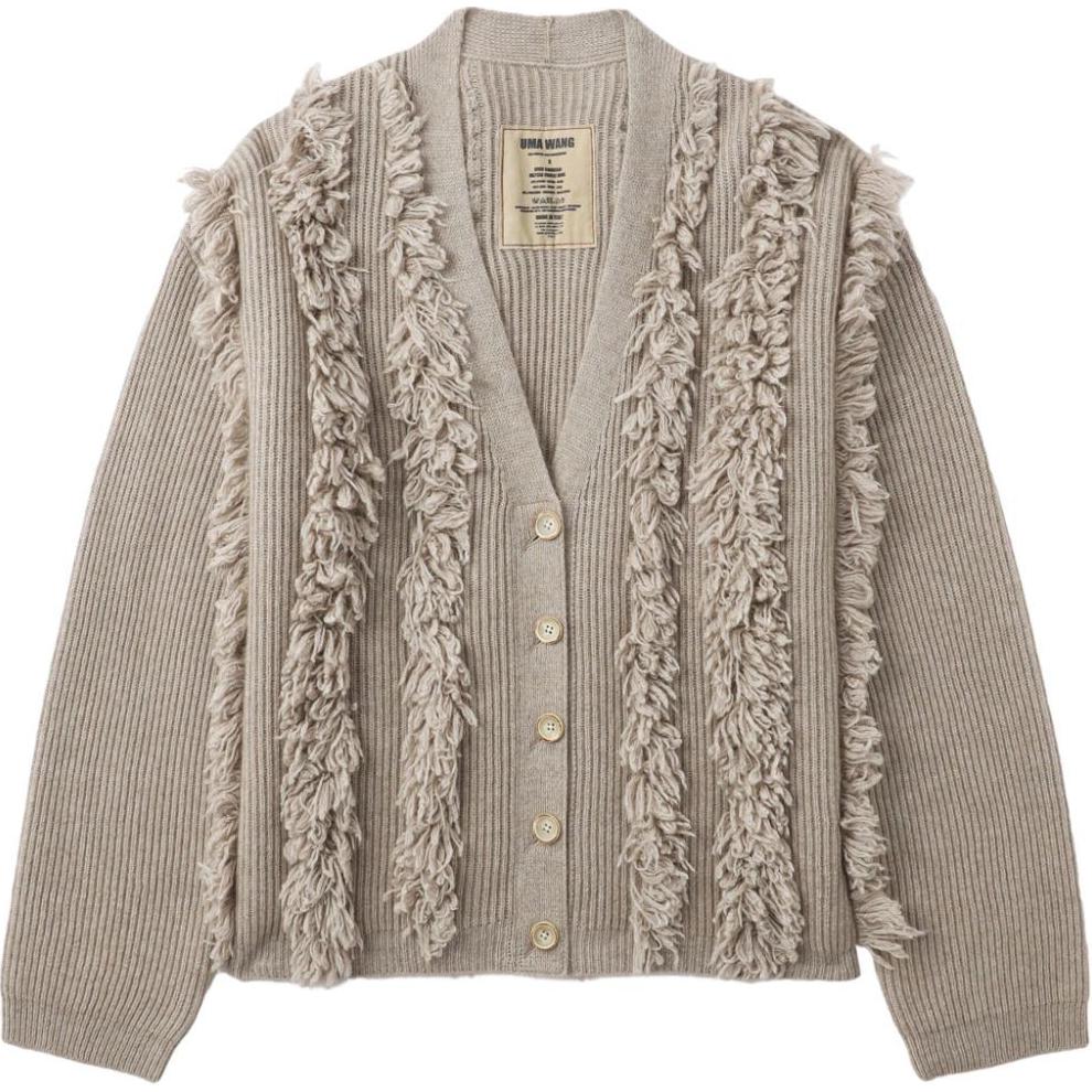 Футболка с бахромой, мехом, полосками и резинкой UMA WANG, цвет тауп
Футболка с бахромой, мехом, полосками и резинкой UMA WANG, цвет тауп