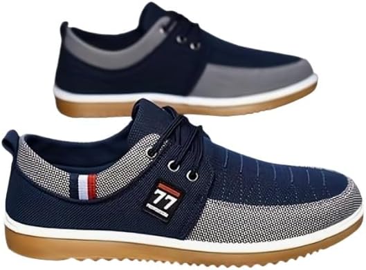 Мужские повседневные туфли на шнуровке, удобные, нескользящие, дышащие с текстильным верхом для ходьбы и вождения, обувь на все сезоны Hhhchpm, синий
Мужские повседневные туфли на шнуровке, удобные, нескользящие, дышащие с текстильным верхом для ходьбы и вождения, обувь на все сезоны Hhhchpm, синий