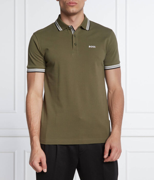 Рубашка поло Boss Green, зеленый 
Рубашка поло Boss Green, зеленый