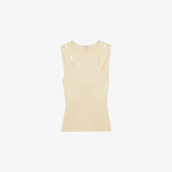 Жилет Reiss вязаный с вырезами, бежевый
Жилет Reiss вязаный с вырезами, бежевый