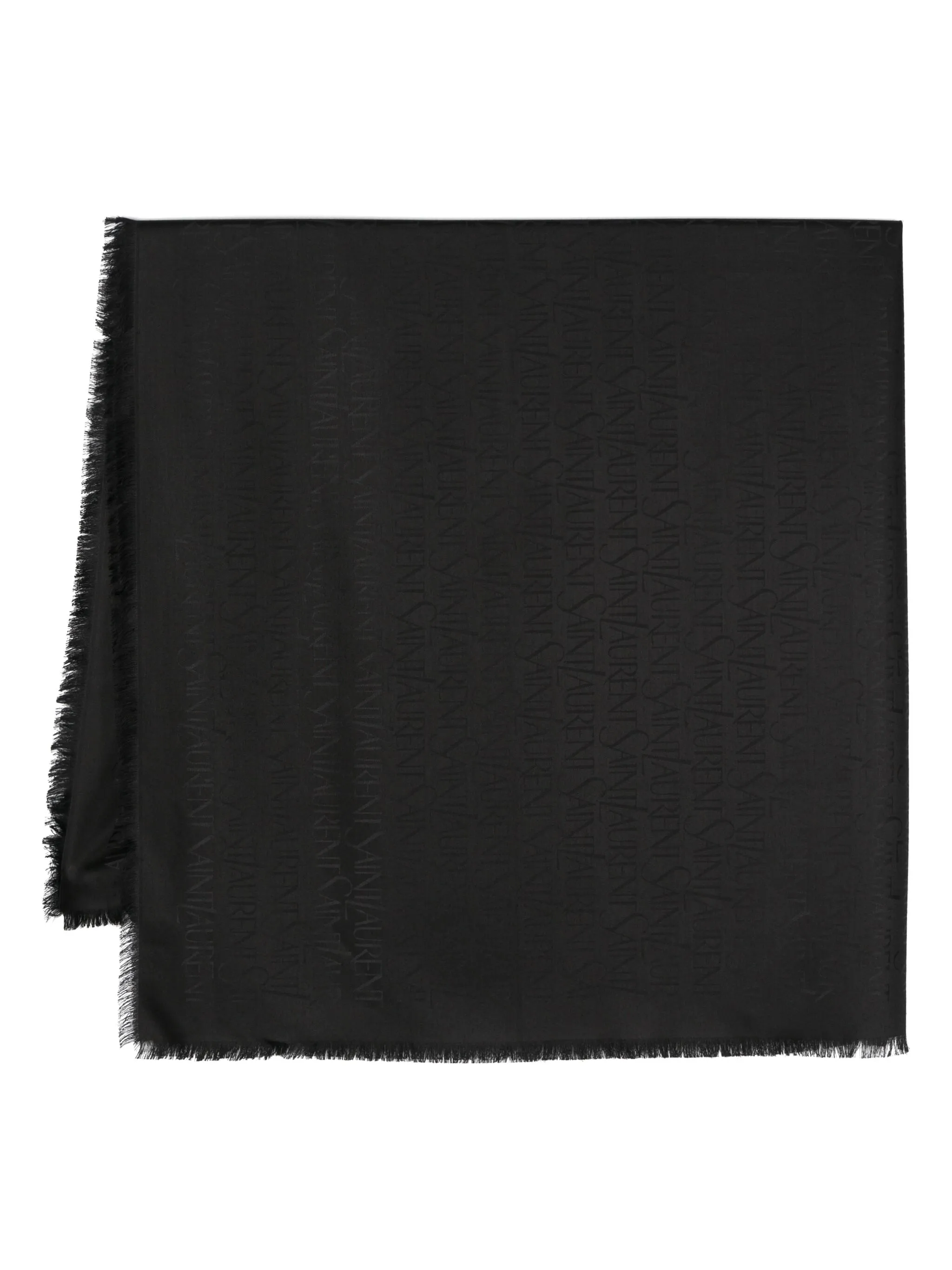 Жаккардовый шарф Saint Laurent, черный
Жаккардовый шарф Saint Laurent, черный
