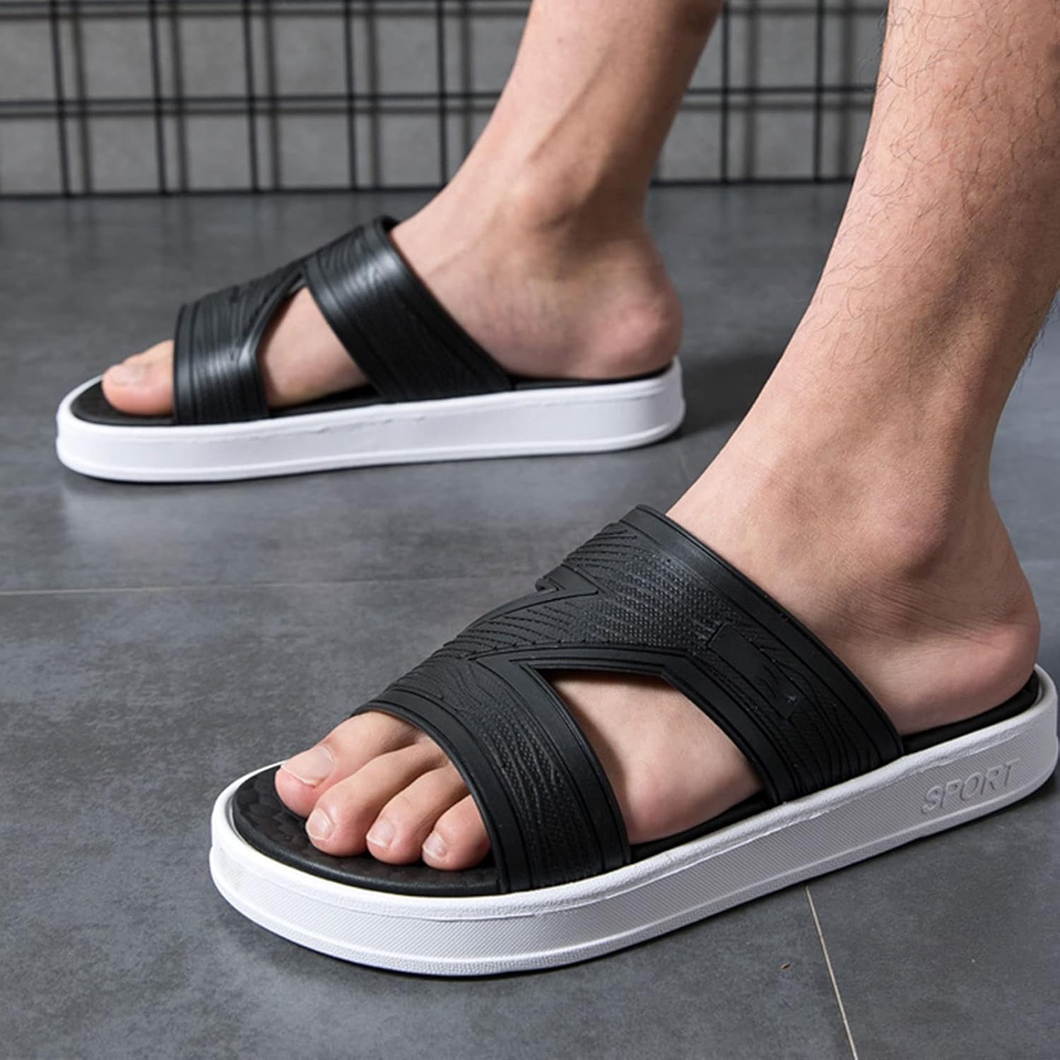 Мужские сандалии TUCY - массажные тапочки для мужчин, массажная противоскользящая подошва, удобные легкие кожаные летние тапочки для дома и улицы (Цвет: D, Размер: EUR 40), EUR 41 C
Мужские сандалии TUCY - массажные тапочки для мужчин, массажная противоскользящая подошва, удобные легкие кожаные летние тапочки для дома и улицы (Цвет: D, Размер: EUR 40), EUR 41 C