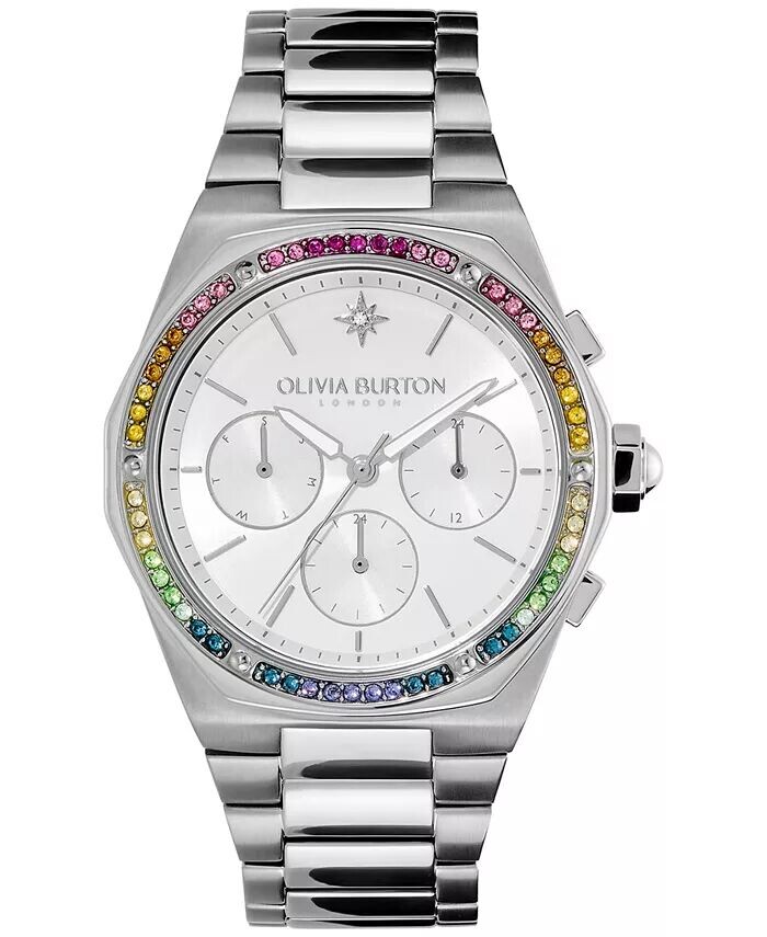 Женские многофункциональные часы-браслет из нержавеющей стали Hexa серебристого цвета, 38 мм Olivia Burton, серебро
Женские многофункциональные часы-браслет из нержавеющей стали Hexa серебристого цвета, 38 мм Olivia Burton, серебро