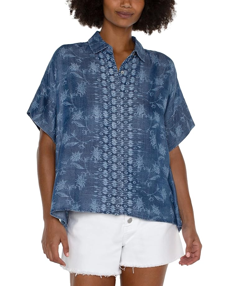 Рубашка Liverpool Los Angeles Petite Collared Camp Shirt With Hi-low Hem, цвет Indigo Floral
Рубашка Liverpool Los Angeles Petite Collared Camp Shirt With Hi-low Hem, цвет Indigo Floral