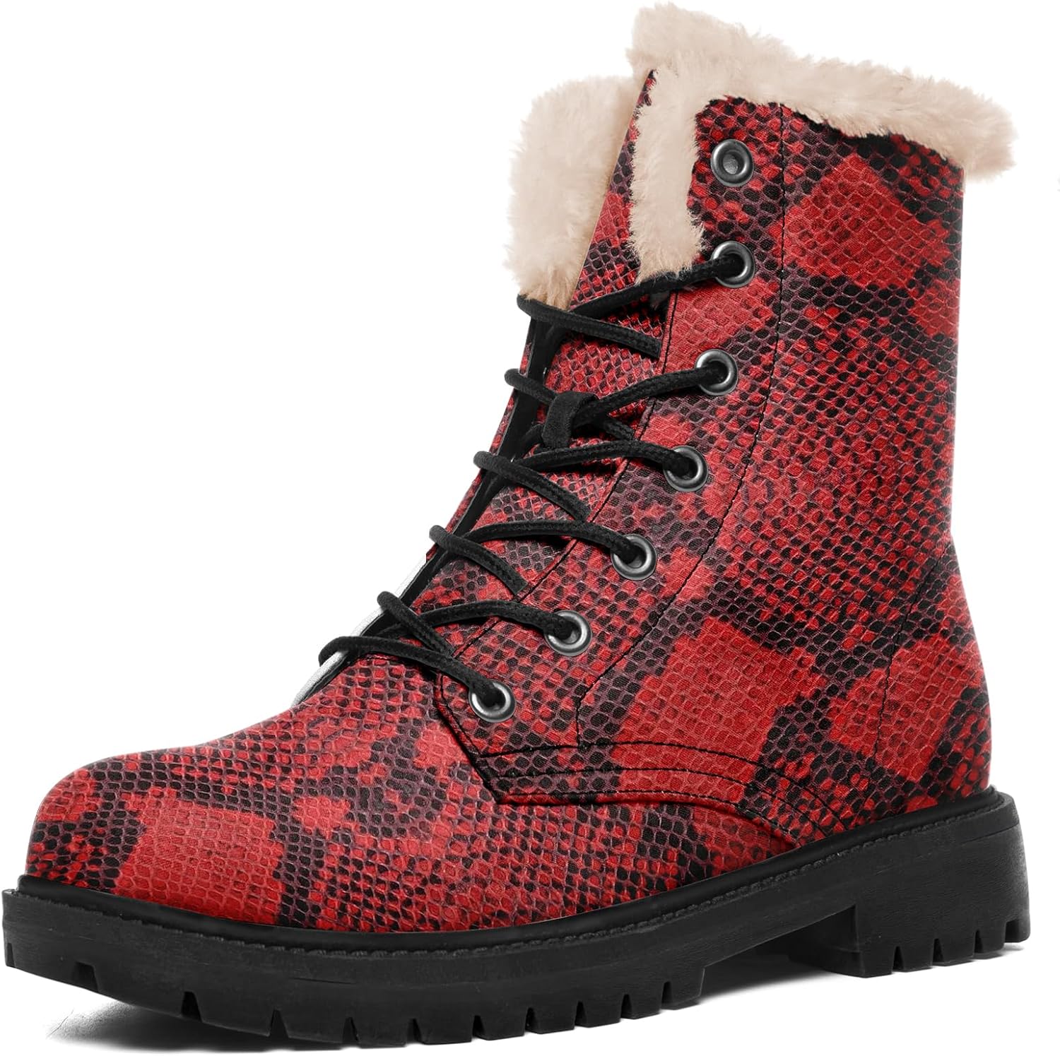 Зимние ботинки AWSOLE с принтом змеи, с отделкой из искусственного меха, водонепроницаемые снежные ботинки для мужчин и женщин, модная обувь на холодную погоду, подарок, черный/красный
Зимние ботинки AWSOLE с принтом змеи, с отделкой из искусственного меха, водонепроницаемые снежные ботинки для мужчин и женщин, модная обувь на холодную погоду, подарок, черный/красный