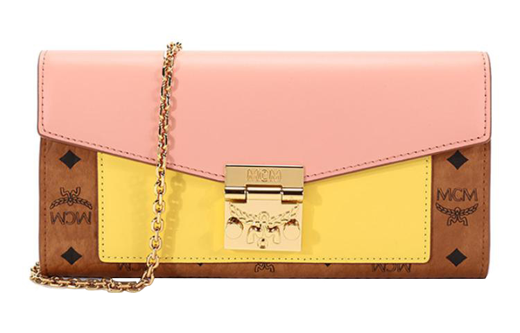 MCM Кожаная сумка через плечо Patricia Visetos, сумка на цепочке, женская, розово-желто-коричнево-коньячного цвета
MCM Кожаная сумка через плечо Patricia Visetos, сумка на цепочке, женская, розово-желто-коричнево-коньячного цвета