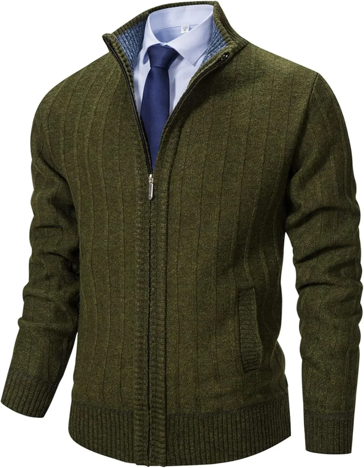 Мужской кардиган с воротником стойкой и двумя карманами Neecan
Мужской кардиган с воротником стойкой и двумя карманами Neecan