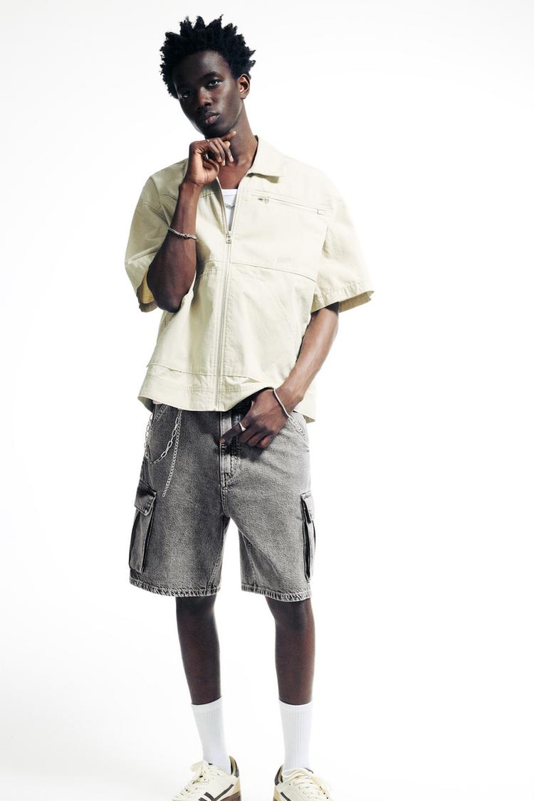 Джинсовые шорты-карго Pull And Bear, серый
Джинсовые шорты-карго Pull And Bear, серый