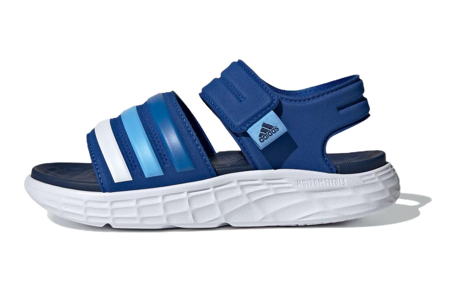 Сандалии детские Duramo Сандалии детские Adidas, синий/белый/синий 
Сандалии детские Duramo Сандалии детские Adidas, синий/белый/синий