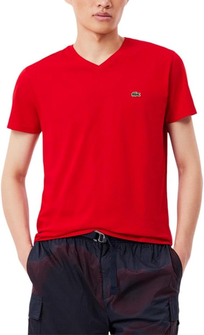 Мужская футболка Lacoste с коротким рукавом и V-образным вырезом из хлопкового джерси Pima, Pima Red, Красный, Мужская футболка Lacoste с коротким рукавом и V-образным вырезом из хлопкового джерси Pima, Pima Red
Мужская футболка Lacoste с коротким рукавом и V-образным вырезом из хлопкового джерси Pima, Pima Red, Красный, Мужская футболка Lacoste с коротким рукавом и V-образным вырезом из хлопкового джерси Pima, Pima Red