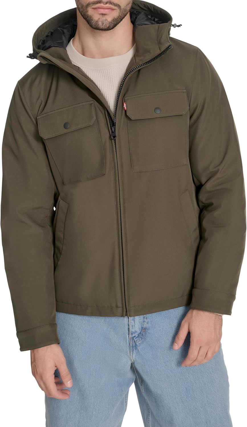 Мужская куртка Levi's Ripstop Softshell с капюшоном, Olive
Мужская куртка Levi's Ripstop Softshell с капюшоном, Olive