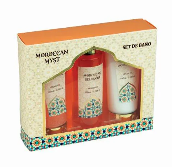 Набор для ванны для тела из 3 предметов с ароматом арганы Moroccan Myst Markant, 1 UD 
Набор для ванны для тела из 3 предметов с ароматом арганы Moroccan Myst Markant, 1 UD