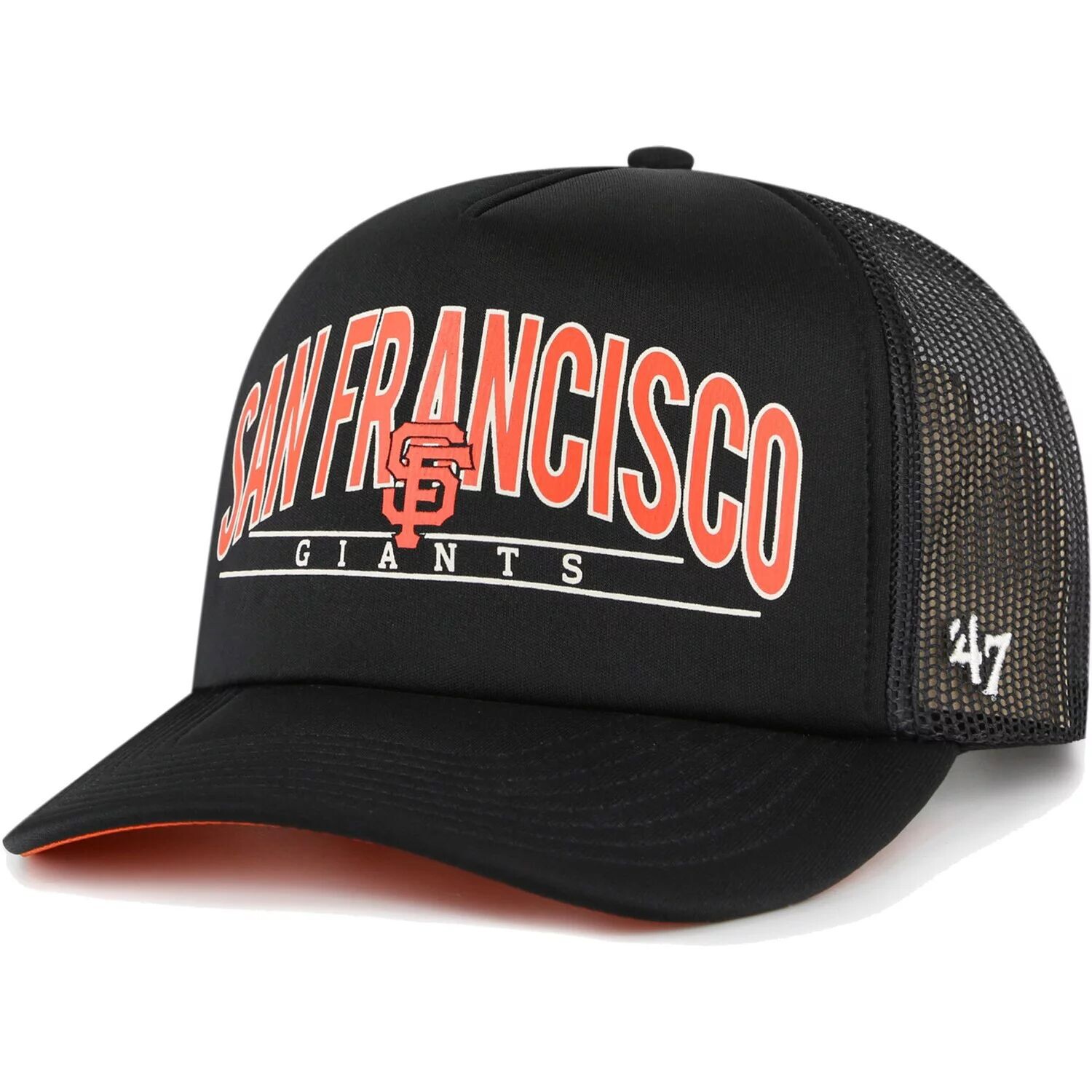Мужская черная кепка San Francisco Giants Backhaul Trucker Snapback '47 из пеноматериала
Мужская черная кепка San Francisco Giants Backhaul Trucker Snapback '47 из пеноматериала