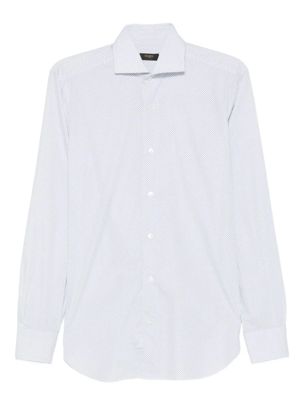Рубашка из хлопка с микроузором Barba, белый
Рубашка из хлопка с микроузором Barba, белый