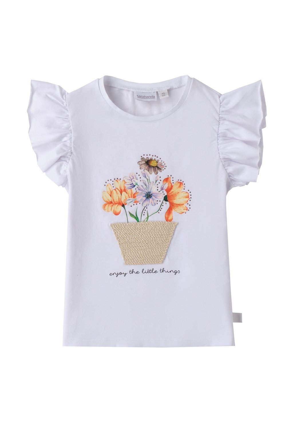 Футболка с принтом Sarabanda, белый 
Футболка с принтом Sarabanda, белый