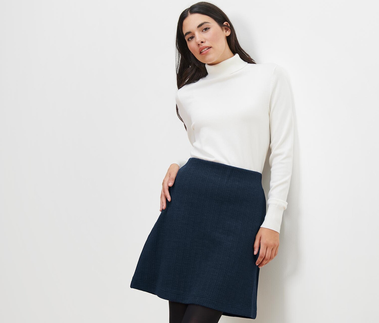 Толстая юбка фактурной вязки Tchibo, темно-синий
Толстая юбка фактурной вязки Tchibo, темно-синий