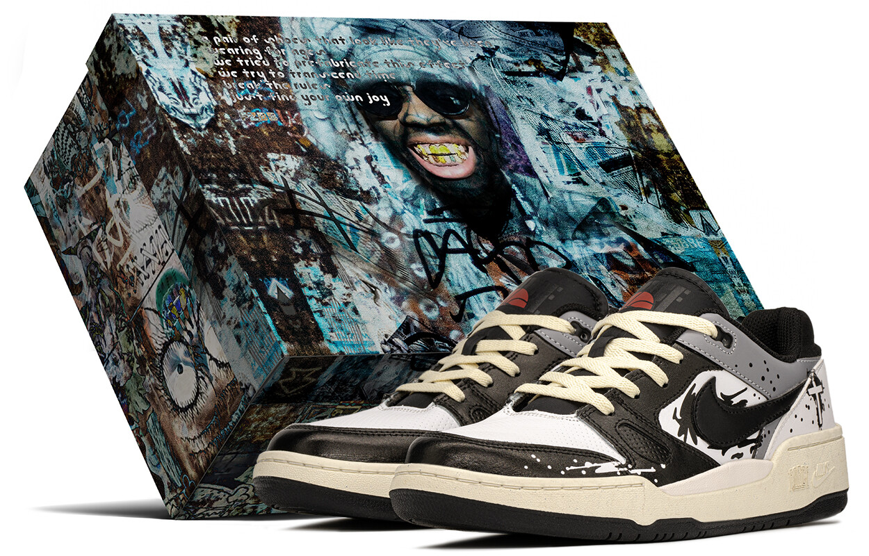 Кроссовки Nike Full Force Skateboarding Shoes Men Low-top Black/white/gray, черный/белый/серый
Кроссовки Nike Full Force Skateboarding Shoes Men Low-top Black/white/gray, черный/белый/серый