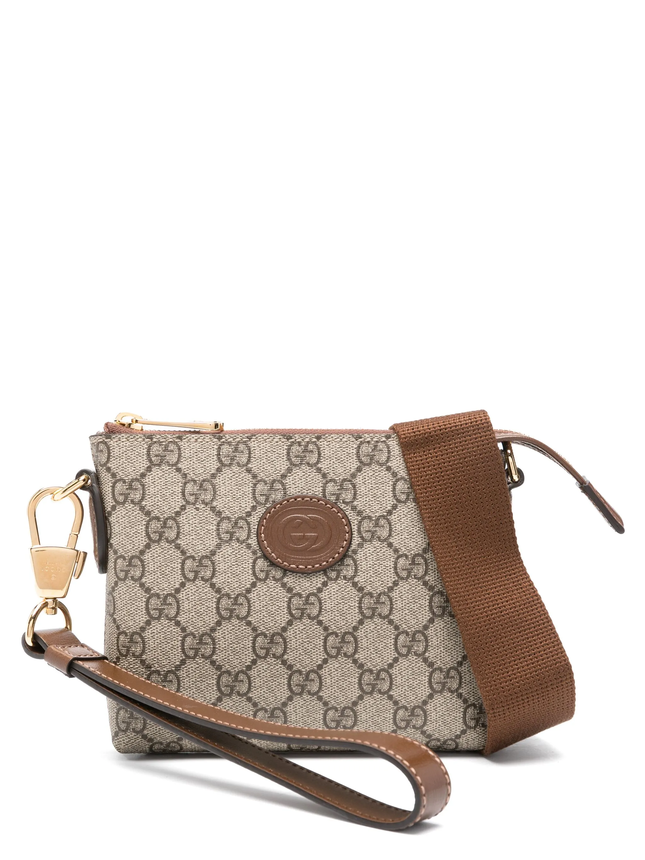 Сумка-мессенджер с узором GG Supreme Gucci, коричневый
Сумка-мессенджер с узором GG Supreme Gucci, коричневый