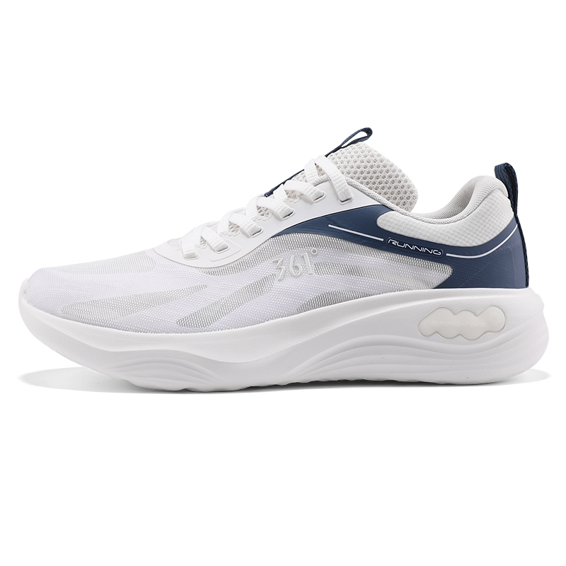 361° Кроссовки для бега с низкой посадкой, амортизирующие и дышащие, мужские, белые, синие 
361° Кроссовки для бега с низкой посадкой, амортизирующие и дышащие, мужские, белые, синие