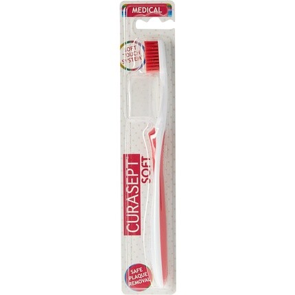 Мягкая медицинская пурпурная зубная щетка Curasept
Мягкая медицинская пурпурная зубная щетка Curasept