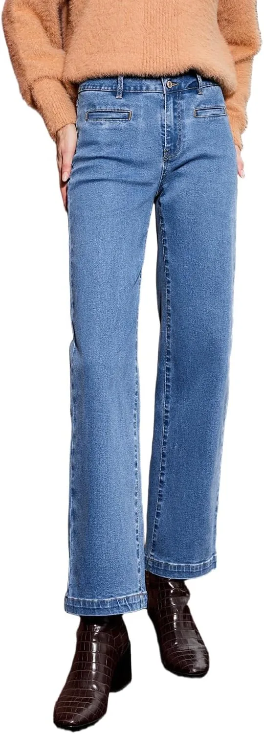 Прямые джинсы Apvirdy для женщин с двойной пуговицей и высокой посадкой
Прямые джинсы Apvirdy для женщин с двойной пуговицей и высокой посадкой