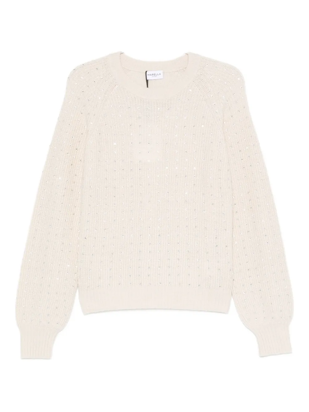 Декорированный ребристый свитер Marella, нейтральный
Декорированный ребристый свитер Marella, нейтральный