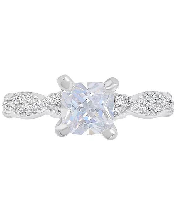 Кольцо-Подушка и круглая веревка в стиле обещания или помолвки с кубическим цирконием Macy'S, silver
Кольцо-Подушка и круглая веревка в стиле обещания или помолвки с кубическим цирконием Macy'S, silver