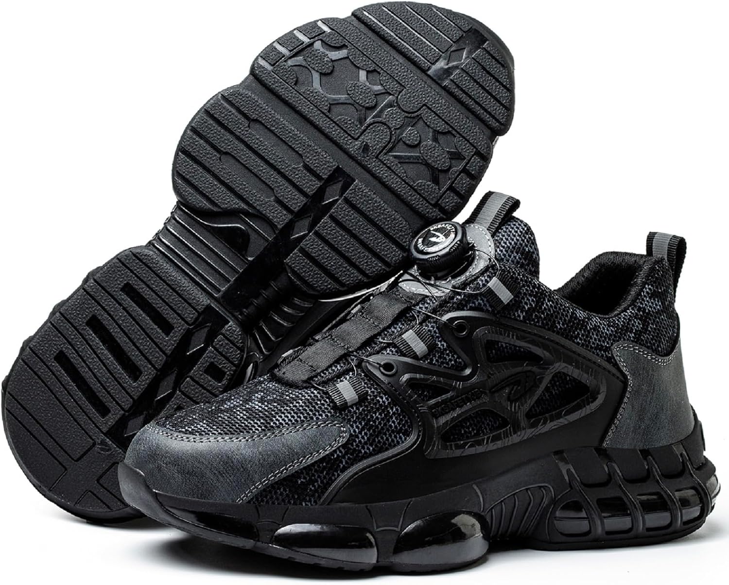 Ботинки Tongzone с стальным носком для мужчин и женщин, с дышащей подошвой с воздушной подушкой, безопасные, для промышленного и строительного использования, не скользящие, легкие кроссовки, черный
Ботинки Tongzone с стальным носком для мужчин и женщин, с дышащей подошвой с воздушной подушкой, безопасные, для промышленного и строительного использования, не скользящие, легкие кроссовки, черный