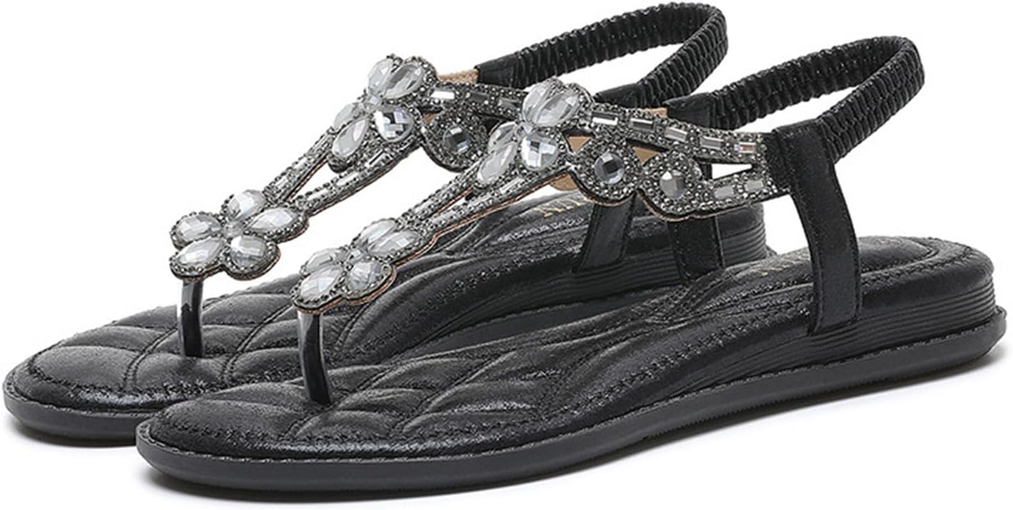 Летние босоножки для женщин, удобные с ремешком T, на плоской подошве, повседневные сандалии для прогулок, нарядные блестящие вьетнамки с ремешками, обувь для отпуска Generic, черный
Летние босоножки для женщин, удобные с ремешком T, на плоской подошве, повседневные сандалии для прогулок, нарядные блестящие вьетнамки с ремешками, обувь для отпуска Generic, черный