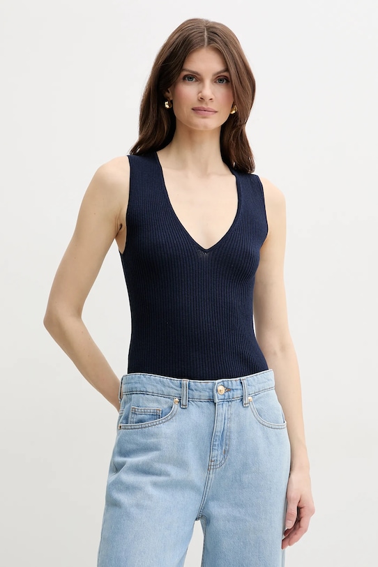 Шелковый топ Pinko, темно-синий
Шелковый топ Pinko, темно-синий