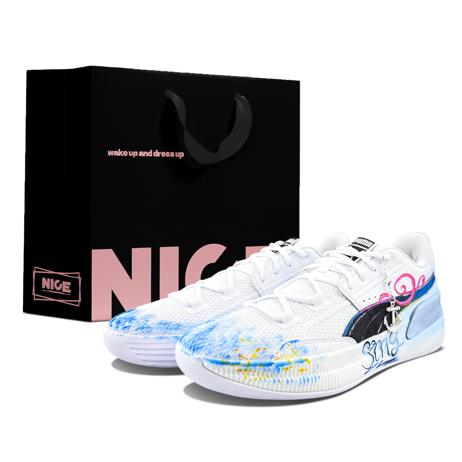 PUMA Мужские баскетбольные кроссовки Clyde Hardwood Team Abrasion Resistant low top белые синие
PUMA Мужские баскетбольные кроссовки Clyde Hardwood Team Abrasion Resistant low top белые синие