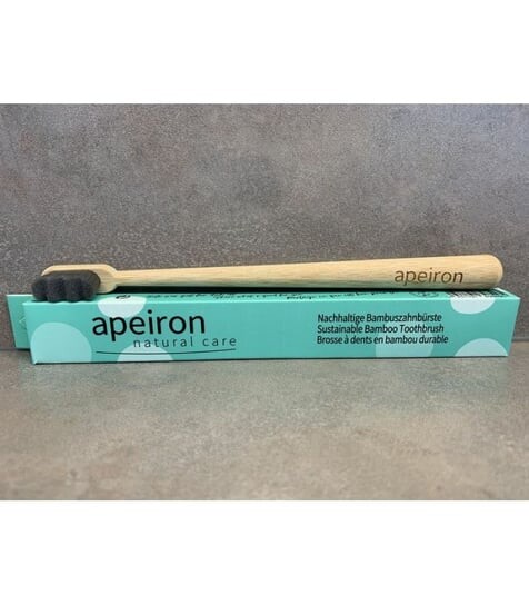 Бамбуковая зубная щетка Finident с ультратонкой щетиной, Черный Apeiron
Бамбуковая зубная щетка Finident с ультратонкой щетиной, Черный Apeiron