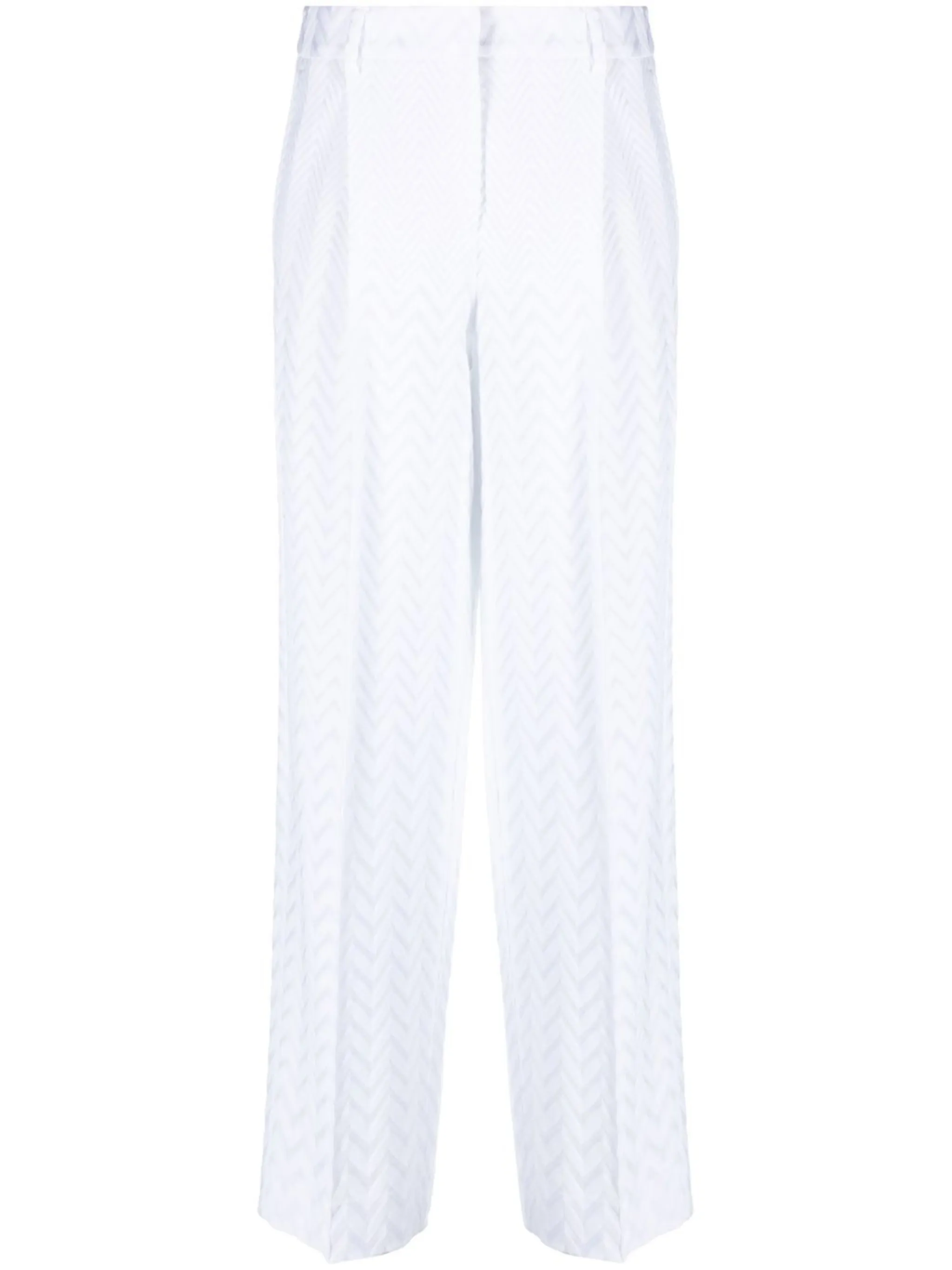 Брюки строгого кроя с узором зигзаг Missoni, белый
Брюки строгого кроя с узором зигзаг Missoni, белый