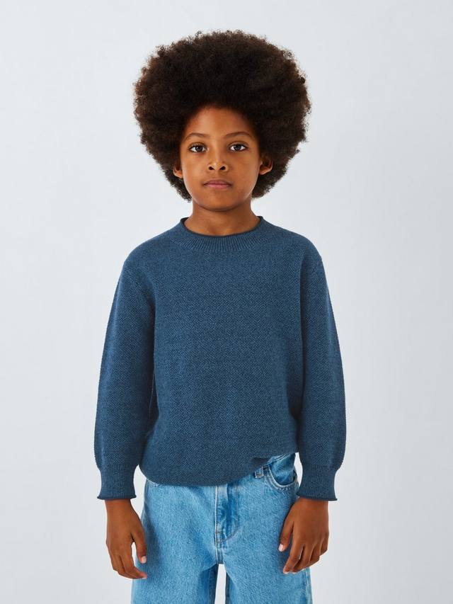 Детский джемпер с узором «косичка» и рубчиком John Lewis, Twisted Blue
Детский джемпер с узором «косичка» и рубчиком John Lewis, Twisted Blue