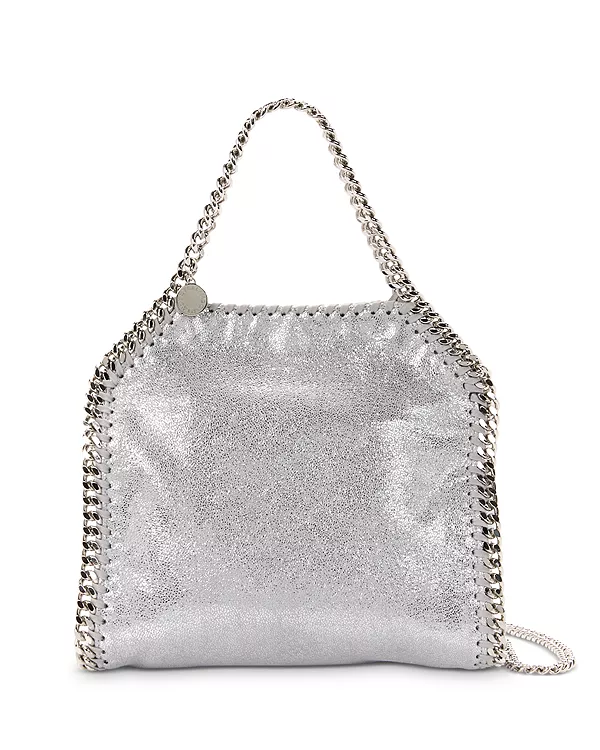 Металлическая мини-сумка Falabella Stella Mccartney, серебряный
Металлическая мини-сумка Falabella Stella Mccartney, серебряный