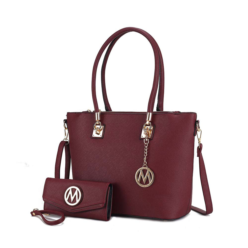 Женская сумка-тоут Vanessa с кошельком на запястье, набор из цельной веганской кожи и сумочки от Mia K MKF Collection By Mia K., цвет wine, Красный, Женская сумка-тоут Vanessa с кошельком на запястье, набор из цельной веганской кожи и сумочки от Mia K MKF
Женская сумка-тоут Vanessa с кошельком на запястье, набор из цельной веганской кожи и сумочки от Mia K MKF Collection By Mia K., цвет wine, Красный, Женская сумка-тоут Vanessa с кошельком на запястье, набор из цельной веганской кожи и сумочки от Mia K MKF