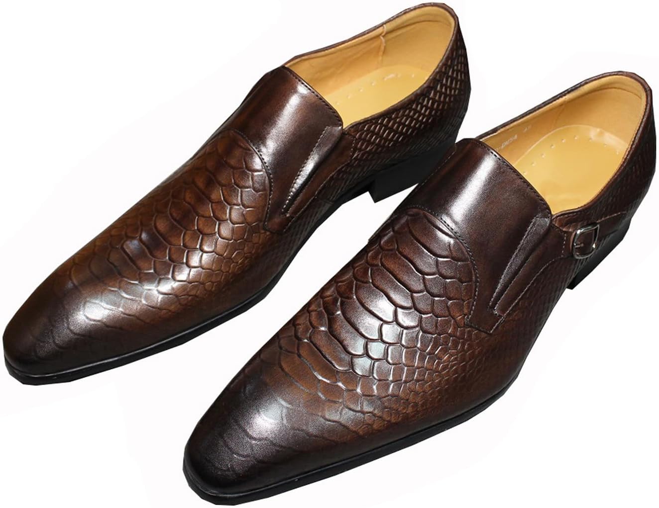 Мужские лоферы Santimon из натуральной кожи, слипоны, официальная обувь, стильный крокодиловый узор, мокасины для работы и свадьбы, коричневый
Мужские лоферы Santimon из натуральной кожи, слипоны, официальная обувь, стильный крокодиловый узор, мокасины для работы и свадьбы, коричневый