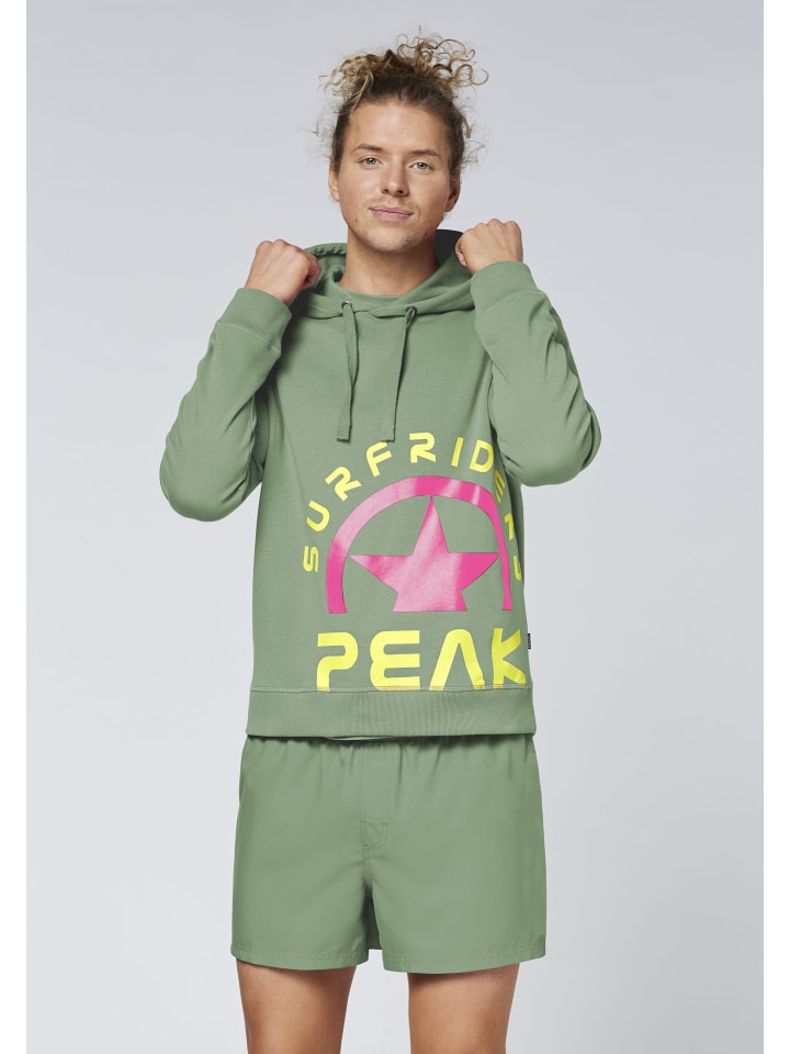 Зеленая толстовка с капюшоном Chiemsee
Зеленая толстовка с капюшоном Chiemsee