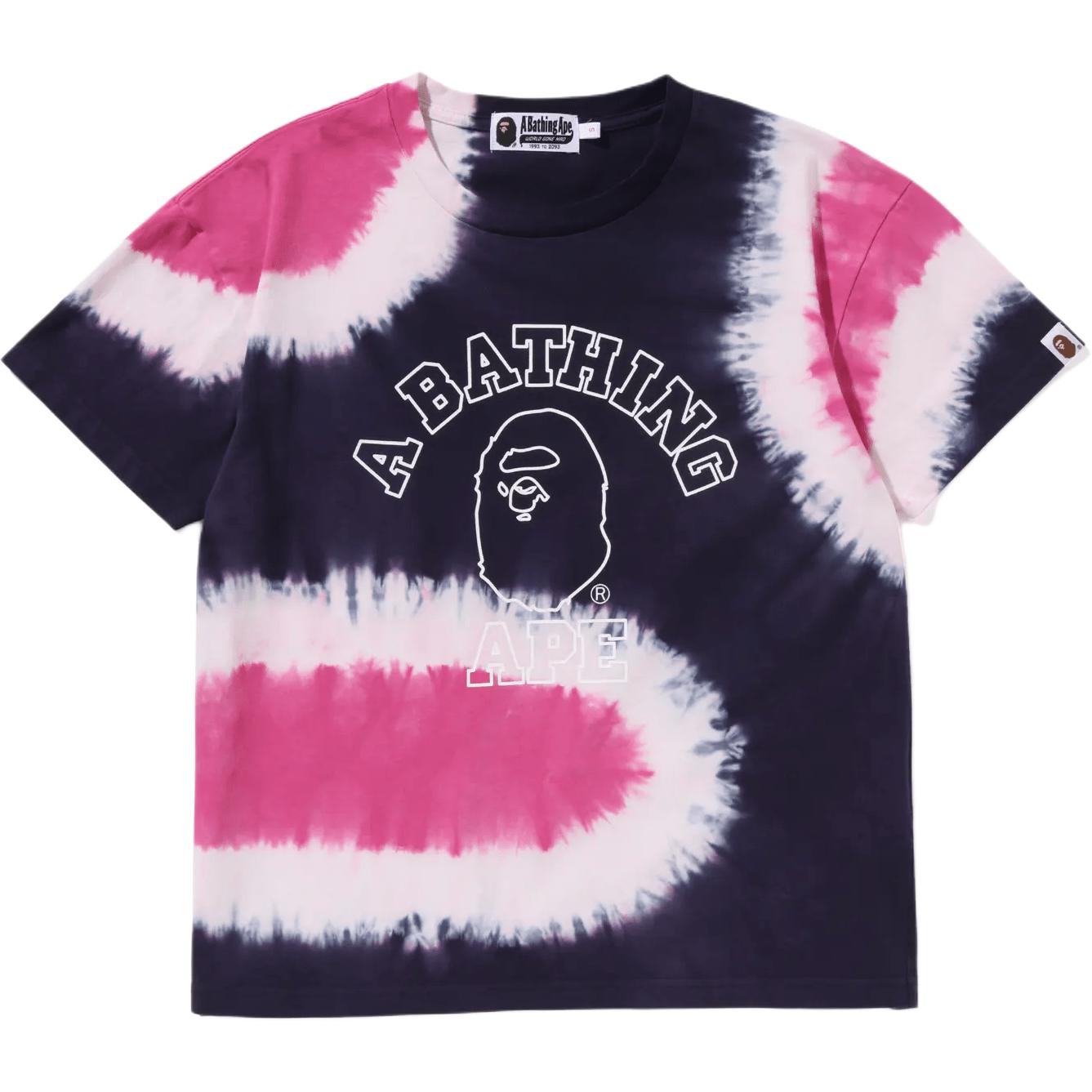 Футболка с логотипом в технике тай-дай A BATHING APE, мультиколор
Футболка с логотипом в технике тай-дай A BATHING APE, мультиколор