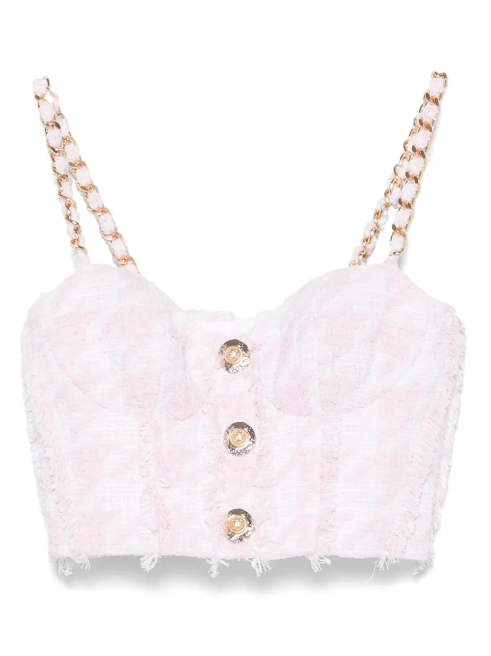 Твидовый топ-бралетт BALMAIN, розовый
Твидовый топ-бралетт BALMAIN, розовый