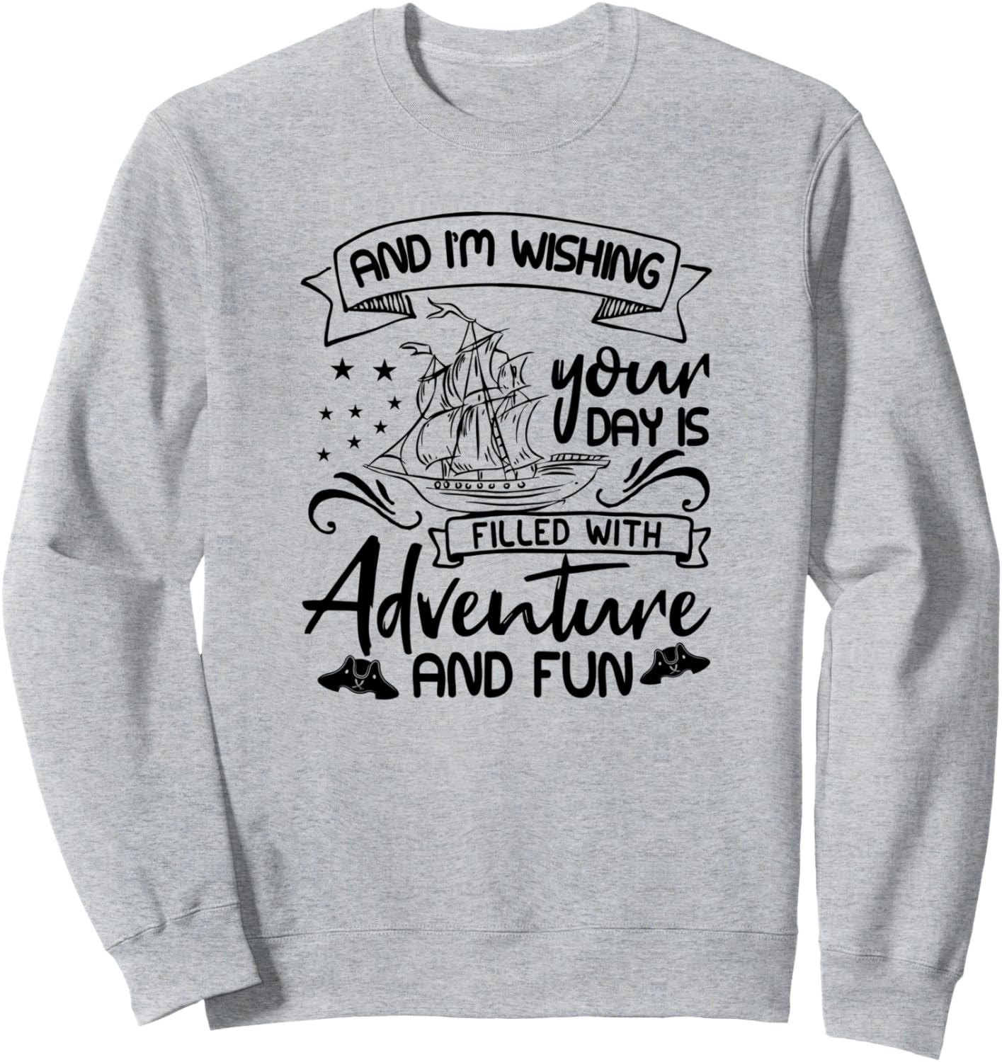 Желаю, чтобы ваши дни были полны приключений - забавная пиратская толстовка I'M Wishing Your Days Filled With Adventure, серый
Желаю, чтобы ваши дни были полны приключений - забавная пиратская толстовка I'M Wishing Your Days Filled With Adventure, серый