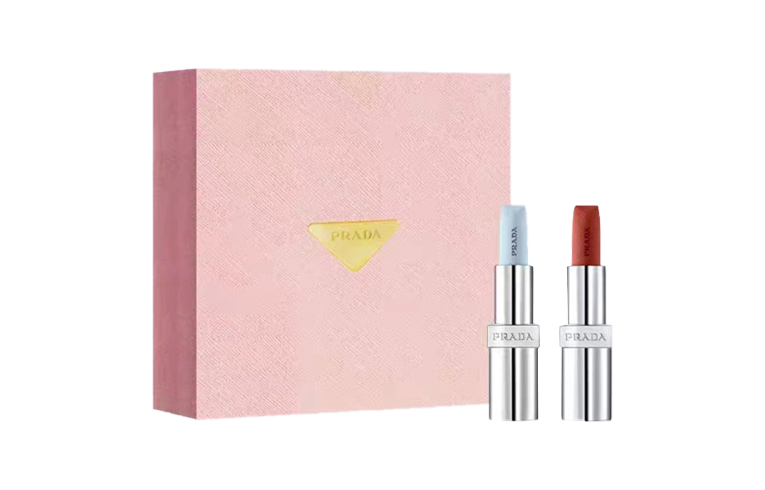 Лимитированная серия подарочный набор помад матовые 3,8г+3,8г PRADA
Лимитированная серия подарочный набор помад матовые 3,8г+3,8г PRADA