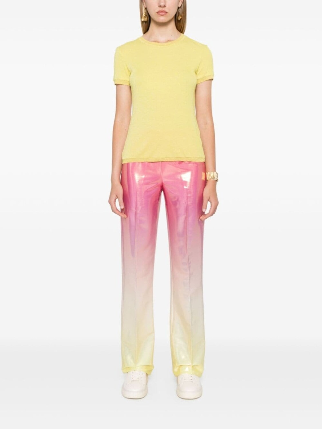 Patrizia Pepe брюки прямого кроя с эффектом омбре, розовый
Patrizia Pepe брюки прямого кроя с эффектом омбре, розовый