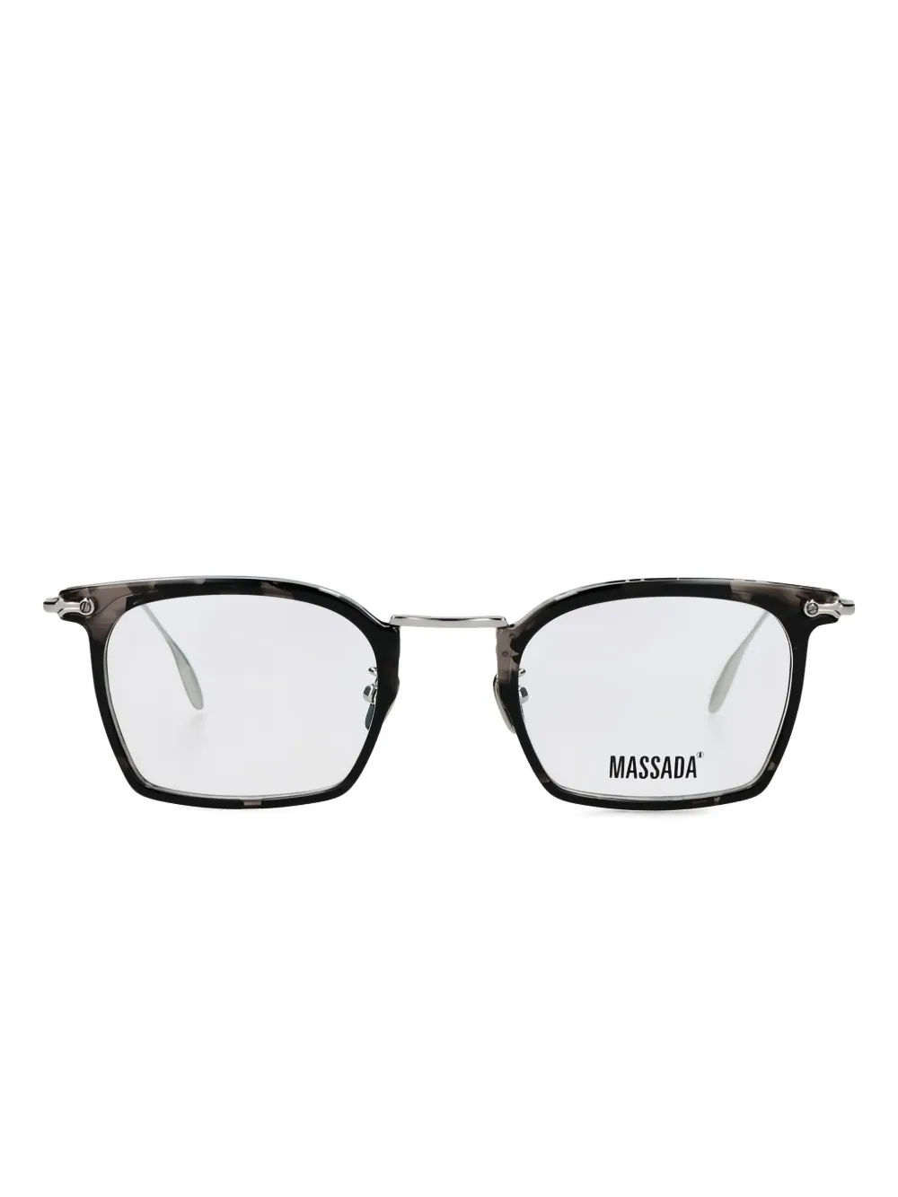 Прямоугольные очки с мраморным эффектом 1939 Massada, черный
